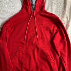 Men Champion red hoodie